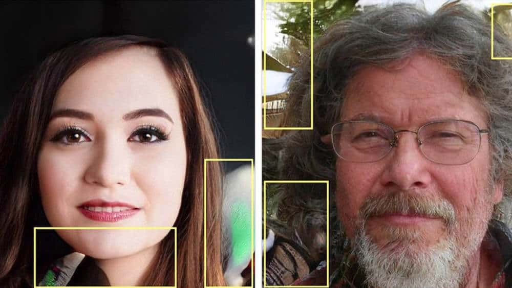 Disse profilbildene er laget ved hjelp av kunstig intelligens – og naturligvis også avslørt av kunstig intelligens, som finner uregelmessigheter i bildene. Foto: Facebook